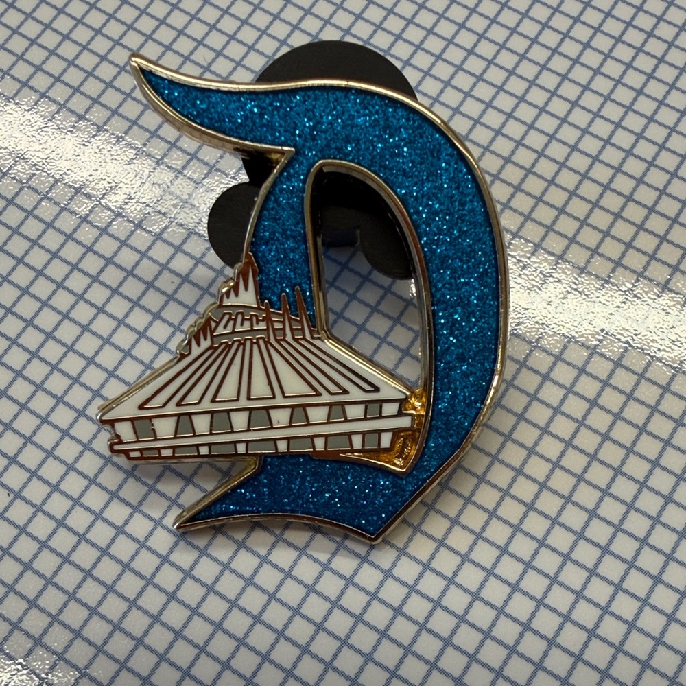 Disney 70th key to Space Mountain Glitter Enamel Pin